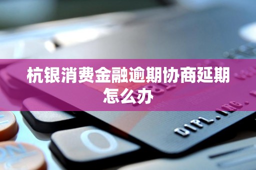 如何與杭銀消費金融協商逾期延期？步驟、技巧與風險這里全有！